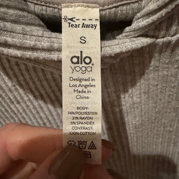 ALO Yoga Gray Sweater Small - Picture 3 of 4